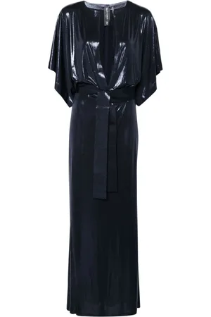 Norma Kamali Dames, Jurken, Blauw, Maat: XS