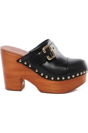 Chloé Dames, Schoenen, Zwart, Maat: 40 EU Leer