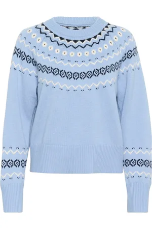 Part Two Dames, Truien, Blauw, Maat: L Wol
