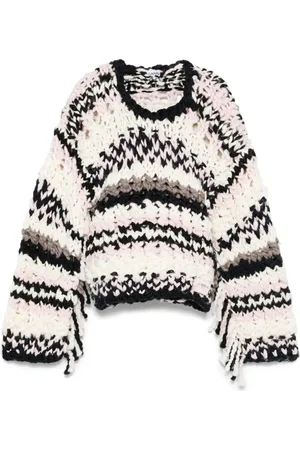 Ganni Dames, Truien, Veelkleurig, Maat: XS Wol