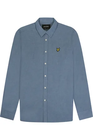 Lyle & Scott Heren, Overhemden, Blauw, Maat: XS Katoen
