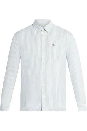 Lacoste Heren, Overhemden, Blauw, Maat: 2XL Linnen