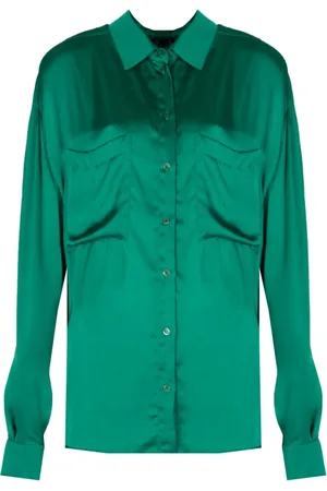 Liu Jo Dames, Blouses & Shirts, Groen, Maat: XL Poliester