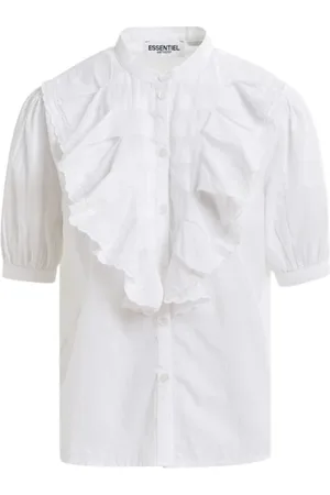Essentiel Antwerp Dames, Blouses & Shirts, Wit, Maat: S Katoen