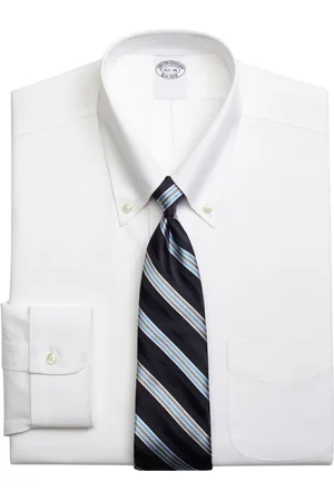 Brooks Brothers Heren, Overhemden, Wit, Maat: M Katoen