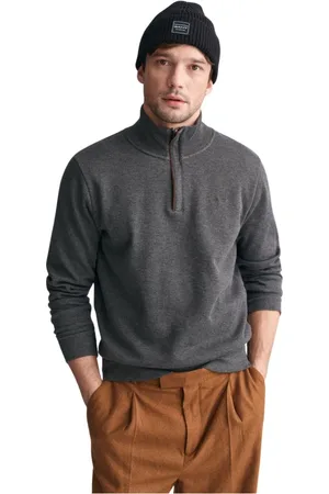 GANT Heren, Sweatshirts & Hoodies, Grijs, Maat: 2XL Katoen