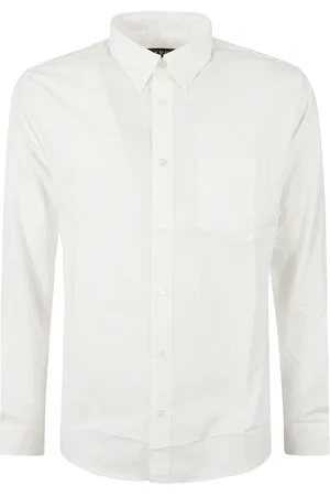 A.P.C. Heren, Overhemden, Wit, Maat: XL Katoen