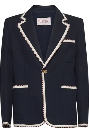 VALENTINO Heren, Jassen, Blauw, Maat: XL Katoen