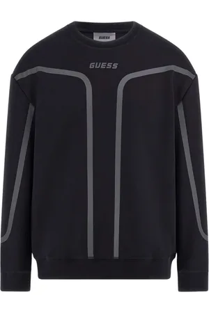 Guess Heren, Sweatshirts & Hoodies, Zwart, Maat: L Katoen