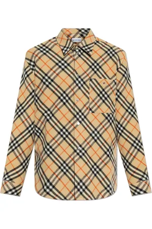 Burberry Heren, Overhemden, , Maat: XL Wol