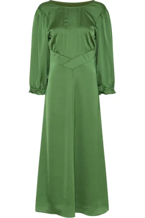 Bruuns Bazaar Dames, Jurken, Groen, Maat: L Leer