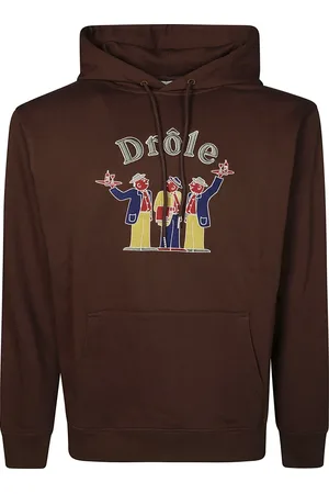 Drôle de Monsieur Heren, Sweatshirts & Hoodies, Bruin, Maat: M