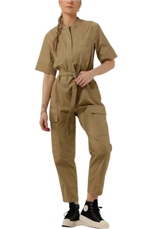 Co`Couture Dames, Jumpsuits & Playsuits, Bruin, Maat: L Katoen