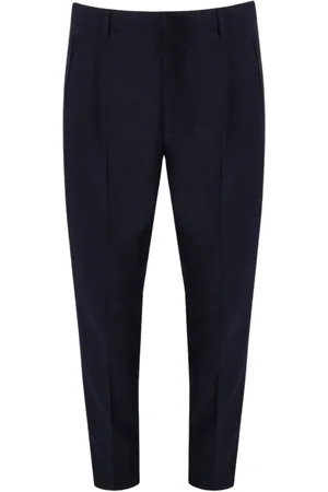 Emporio Armani Heren, Broeken, Blauw, Maat: XL Viscose
