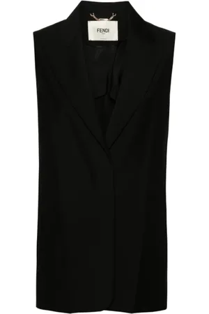 Fendi Dames, Jassen, Zwart, Maat: S Wol