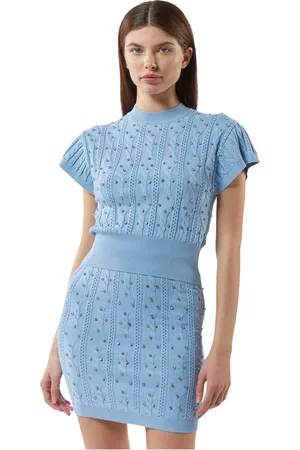 Silvian Heach Dames, Truien, Blauw, Maat: S Nylon