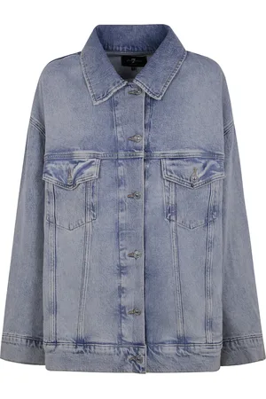 7 for all Mankind Dames, Jassen, Blauw, Maat: M Katoen