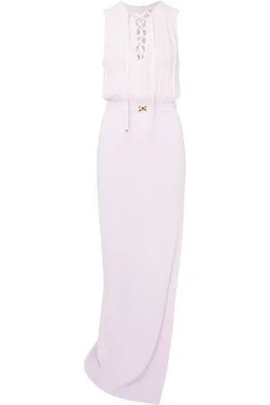 Elisabetta Franchi Dames, Jurken, Paars, Maat: S Viscose