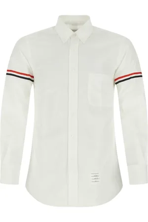 Thom Browne Heren, Overhemden, Wit, Maat: M Katoen