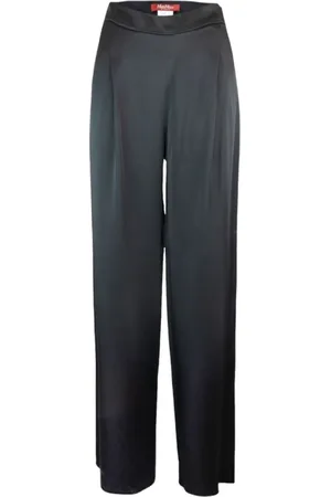 Max Mara Dames, Broeken, Zwart, Maat: S Zijde