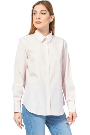 Guess Dames, Blouses & Shirts, Roze, Maat: S Katoen