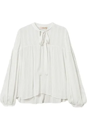 Twin-Set Dames, Blouses & Shirts, Wit, Maat: L