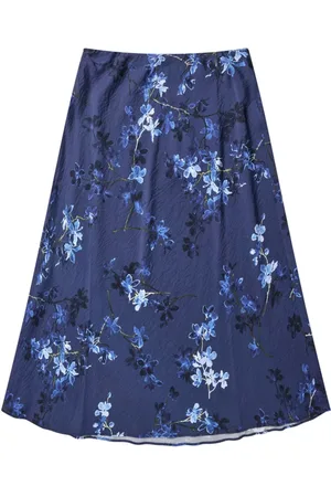 Munthe Dames, Rokken, Blauw, Maat: XL Viscose