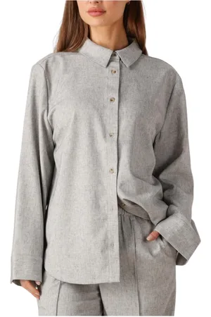 Modstrom Dames, Blouses & Shirts, Grijs, Maat: XL
