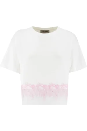 ERMANNO SCERVINO Dames, Tops, Wit, Maat: L Katoen