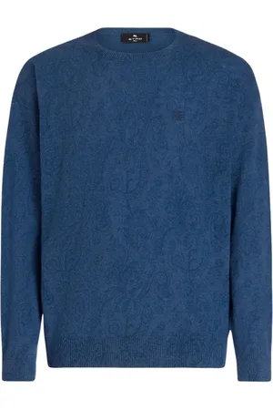 Etro Heren, Truien, Blauw, Maat: XL Wol