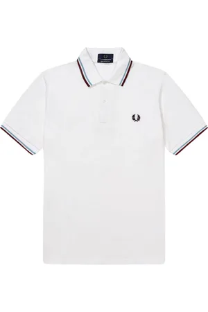 Fred Perry Heren, Tops, Wit, Maat: 2XL Katoen