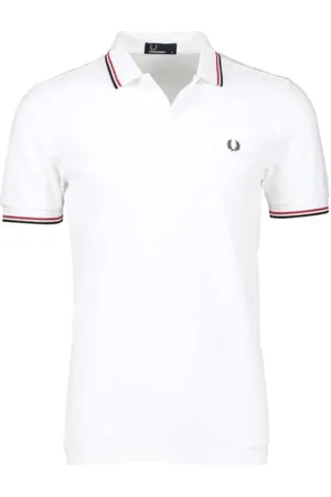 Fred Perry Heren, Tops, Wit, Maat: XL Katoen