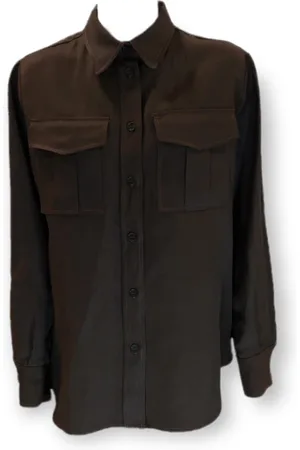 P.A.R.O.S.H. Dames, Blouses & Shirts, Bruin, Maat: S
