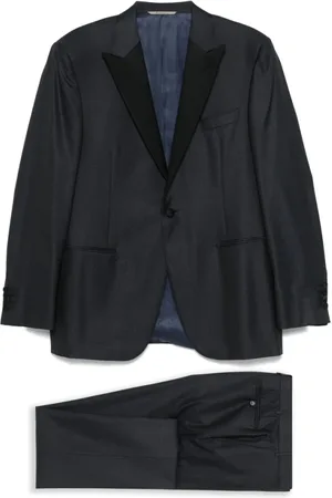 CANALI Heren, Pakken, Zwart, Maat: XL