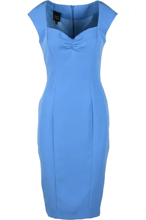 ACCESS FASHION Dames, Jurken, Blauw, Maat: L Spandex