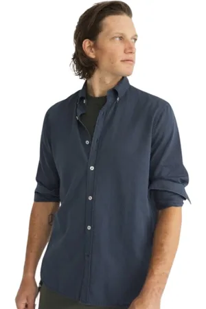 ECOALF Heren, Overhemden, Blauw, Maat: M Katoen