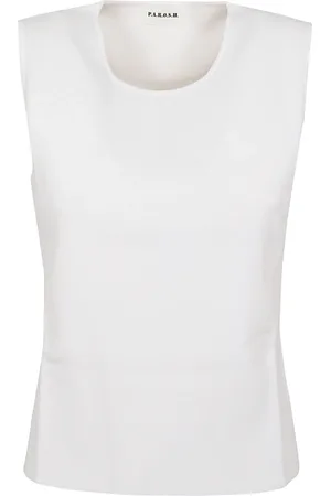 P.A.R.O.S.H. Dames, Tops, Wit, Maat: L Viscose