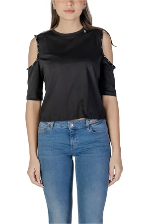 Liu Jo Dames, Blouses & Shirts, Zwart, Maat: L Katoen