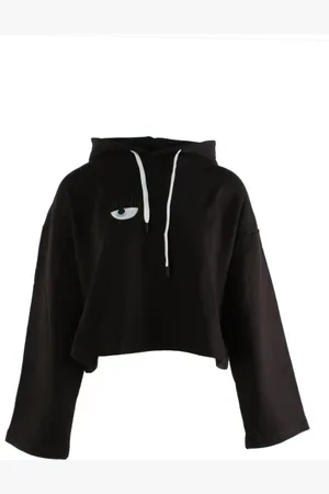 Chiara Ferragni Dames, Sweatshirts & Hoodies, Zwart, Maat: M Katoen