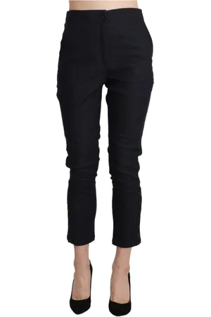 ERMANNO SCERVINO Dames, Broeken, Zwart, Maat: XS Katoen