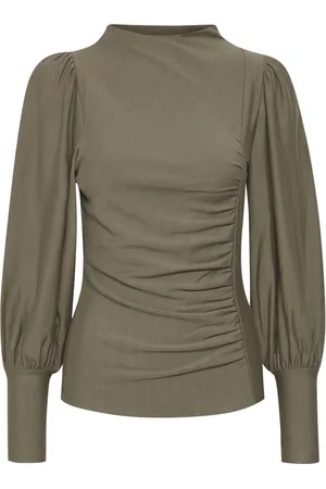 Gestuz Dames, Blouses & Shirts, Groen, Maat: M