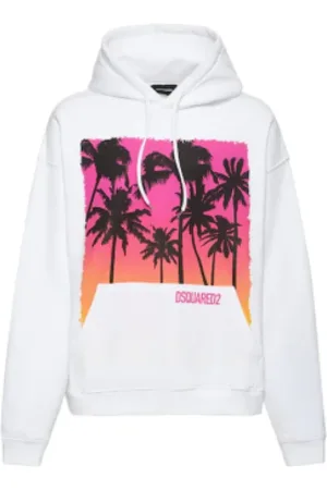 Dsquared2 Heren, Sweatshirts & Hoodies, Wit, Maat: M Katoen
