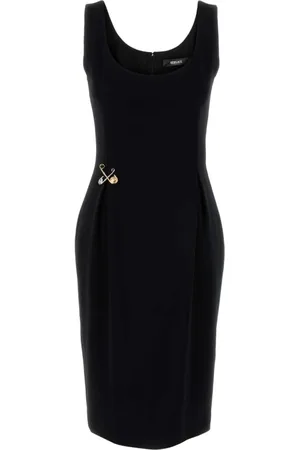 VERSACE Dames, Jurken, Zwart, Maat: S