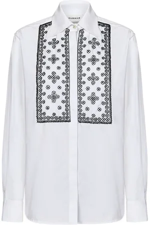 P.A.R.O.S.H. Dames, Blouses & Shirts, Wit, Maat: XS Katoen