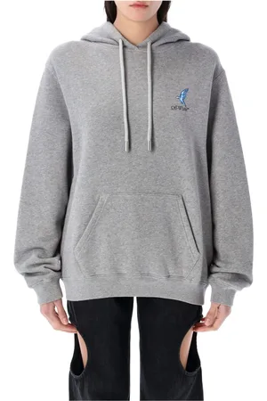 OFF-WHITE Dames, Sweatshirts & Hoodies, Grijs, Maat: M Katoen