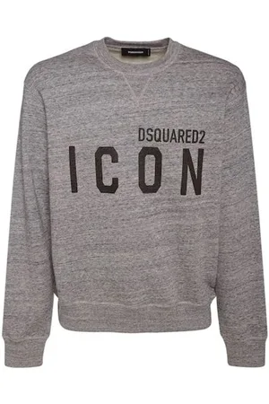 Dsquared2 Heren, Sweatshirts & Hoodies, Grijs, Maat: S Katoen