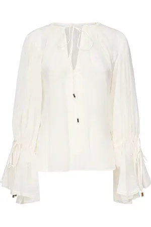 Guess Dames, Blouses & Shirts, Wit, Maat: M