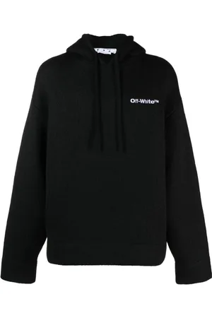OFF-WHITE Heren, Sweatshirts & Hoodies, Zwart, Maat: S Wol