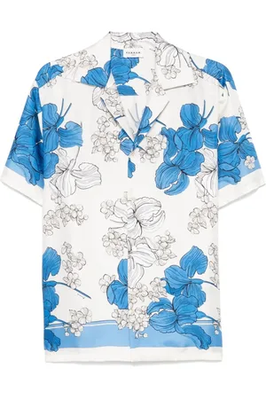 P.A.R.O.S.H. Dames, Overhemden, Blauw, Maat: M Zijde