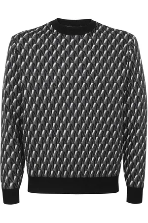 Emporio Armani Heren, Truien, Veelkleurig, Maat: XL Wol